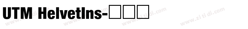 UTM HelvetIns字体转换